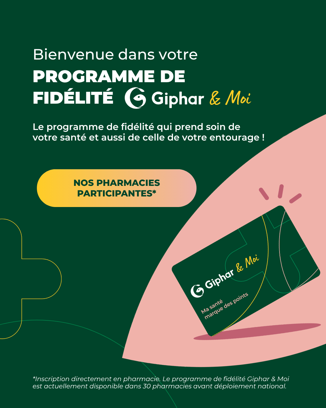 Programme de fidélité CTA Pharmacies participantes