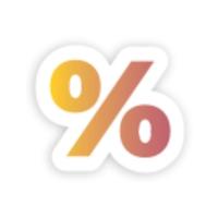 % image