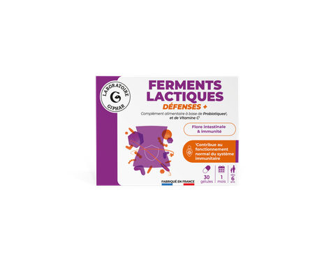 Ferments lactiques Défenses - Boîte de 30 gélules