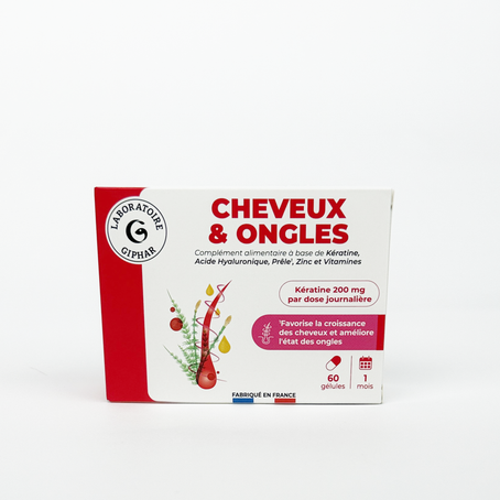 Cheveux & Ongles - Boîte de 60 gélules