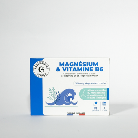 Magnésium & Vitamine B6 - Boîte de 30 gélules