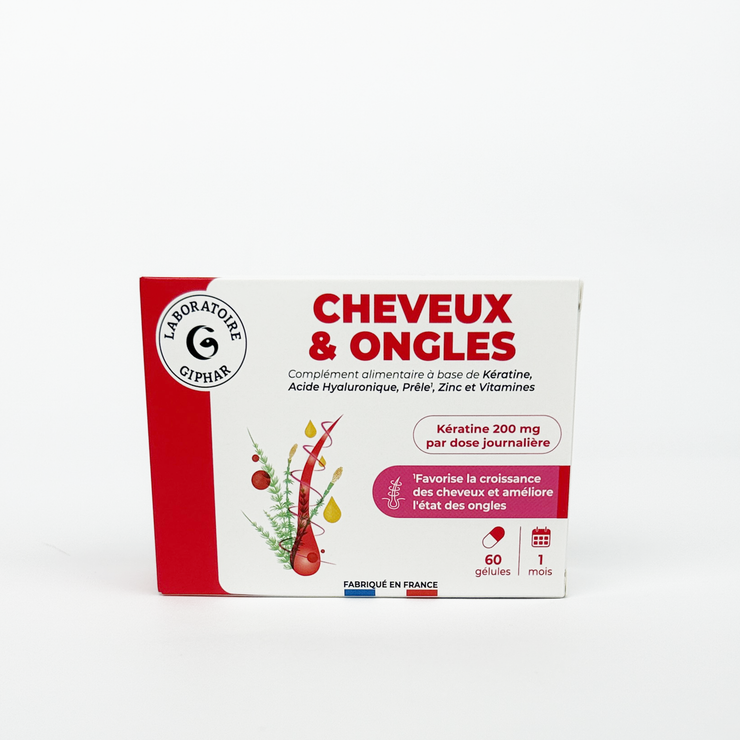 Cheveux & Ongles - Boîte de 60 gélules
