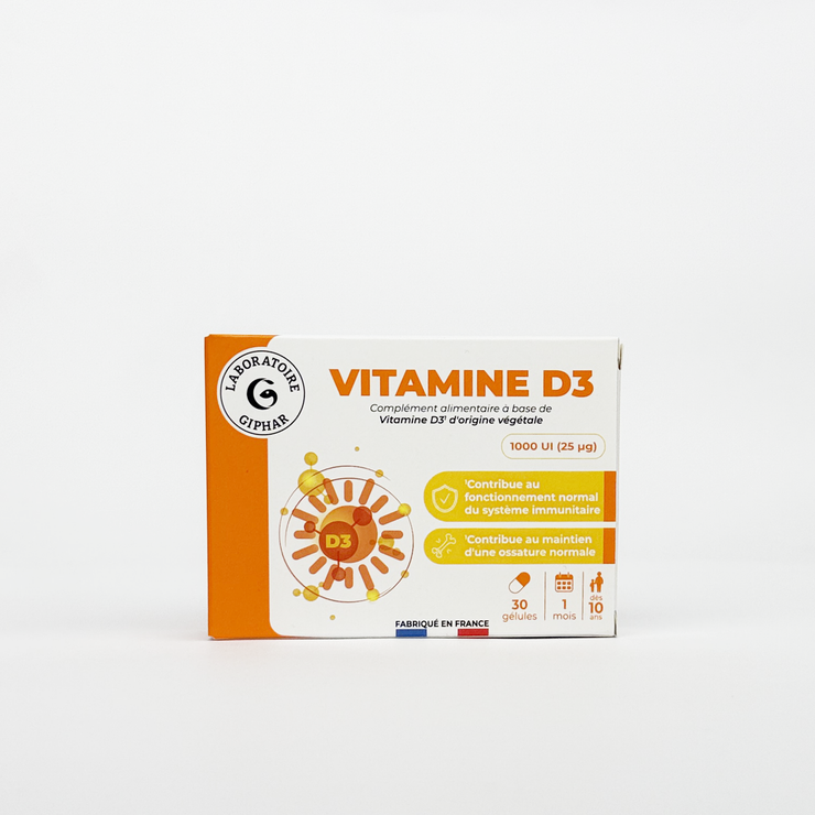Vitamine D3 - Boîte de 30 gélules