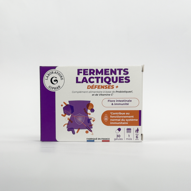 Ferments Lactiques Défenses + - Boîte de 30 gélules