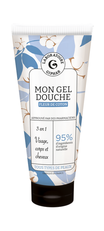 Mon Gel Douche 3 en 1 Fleur de Coton - Tube de 200 ml