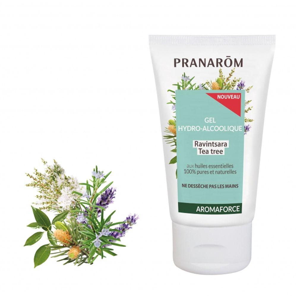 Gel Hydro-Alcoolique Ravintsara Tea Tree 50ml Aromaforce pranarom